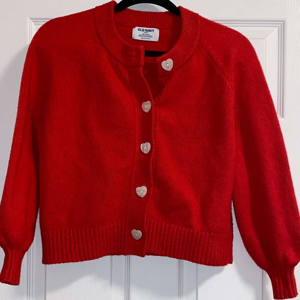 Old Navy Women's Bright Red Cardigan